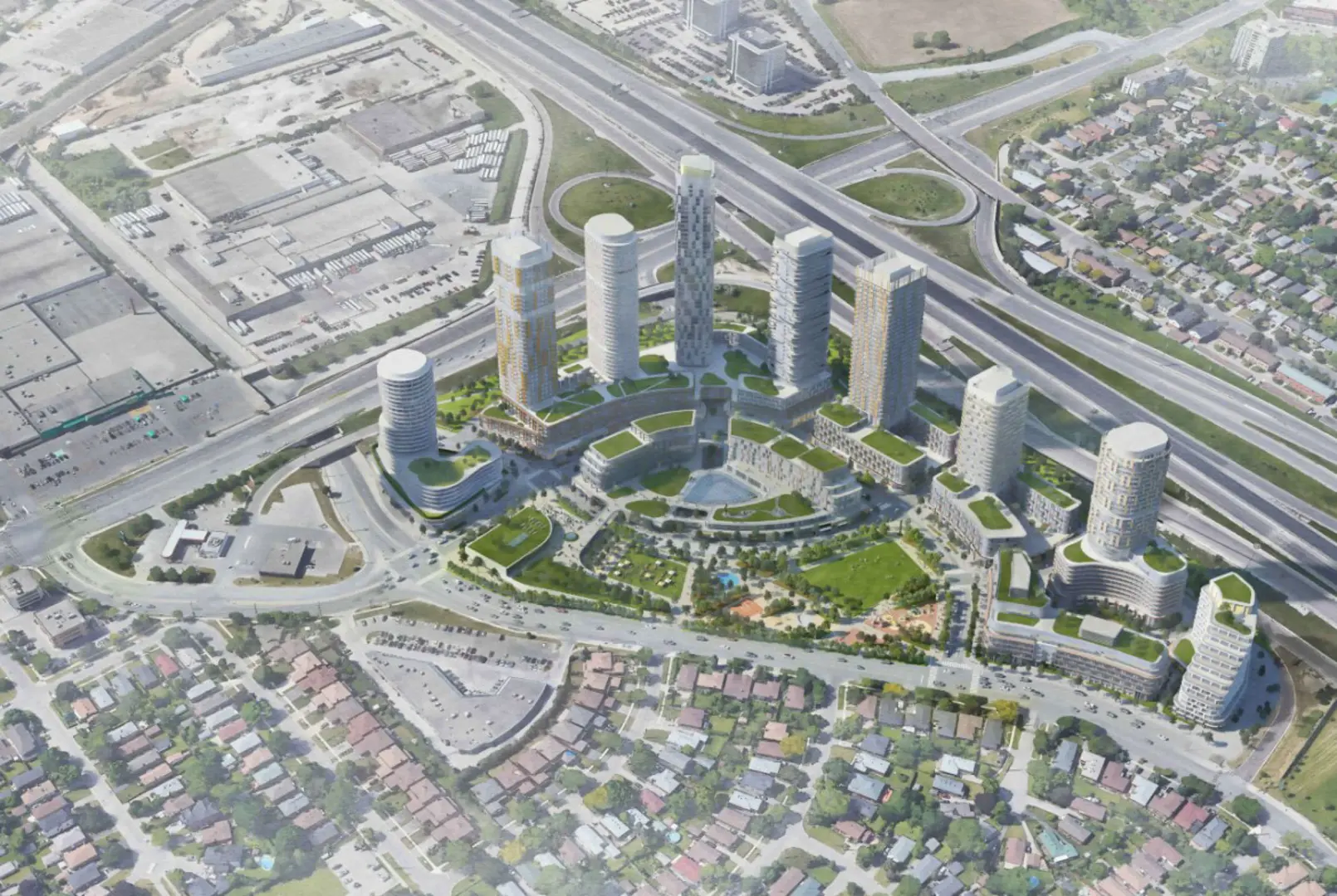 250 The East Mall Condos rendering