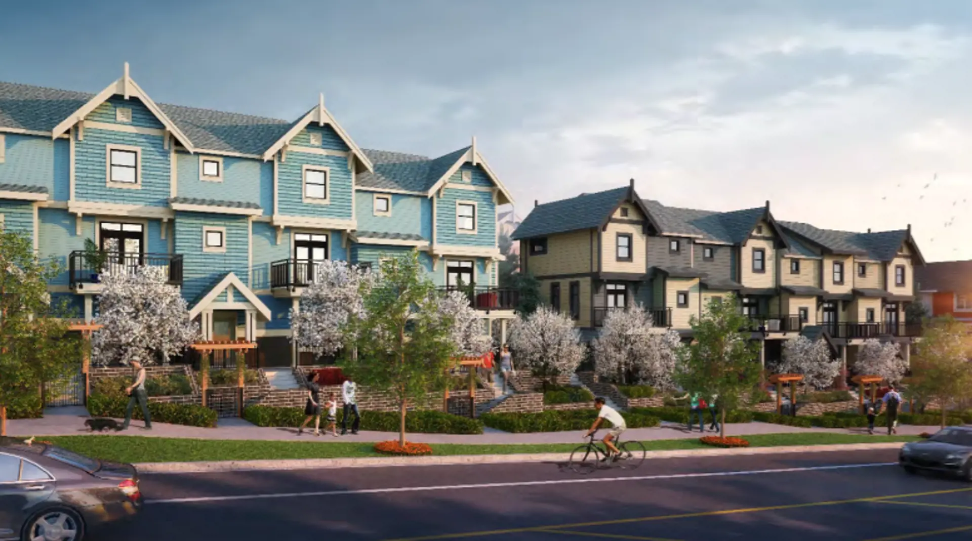 Cascadia Townhouse rendering