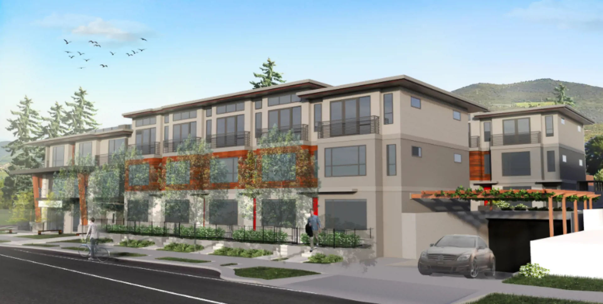 5020 Capilano Road Townhomes rendering