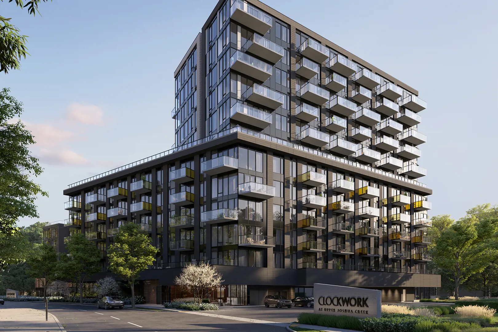 ClockWork at Upper Joshua Creek Condos rendering