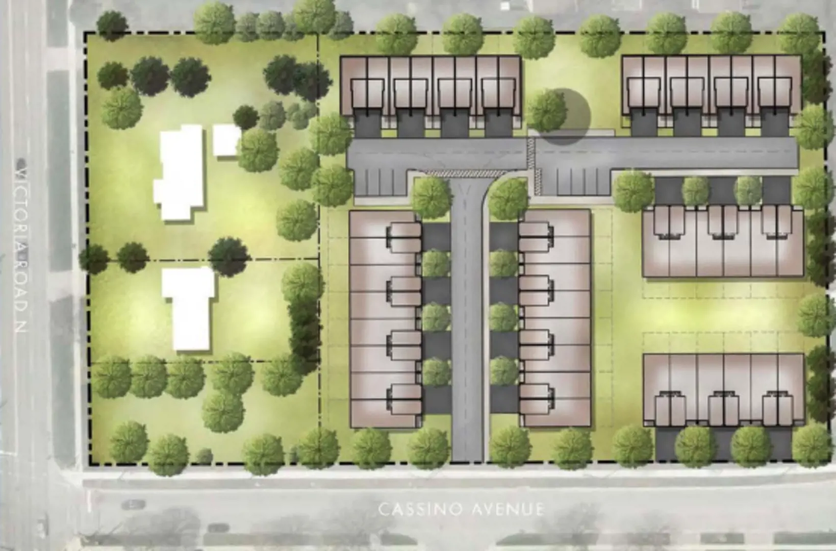 103 - 105 Victoria Road North Townhomes rendering