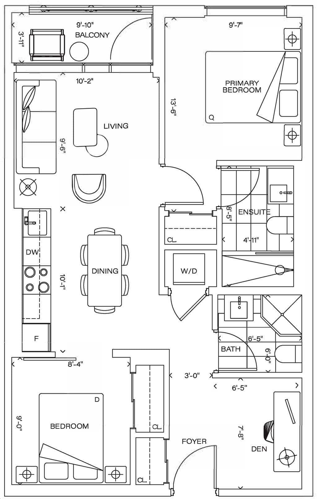 Six99 Condos · 2 bed + den — photo 2