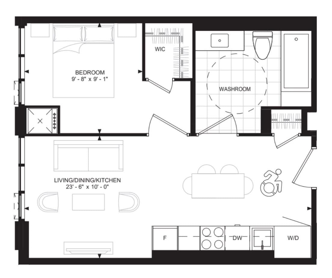 400 King West Condos · 1 bed — photo 2