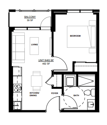 Six99 Condos · 1 bed — photo 2