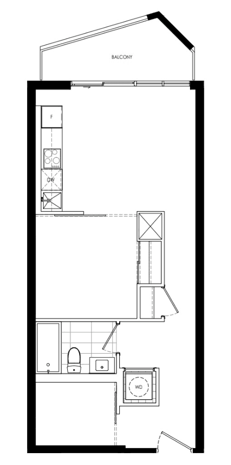 Untitled Condo · 1 bed + den — photo 2