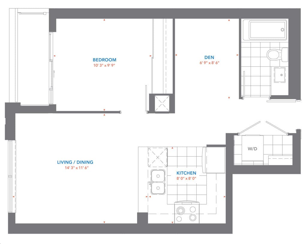Pinnacle Toronto East · 1 bed + den — photo 2