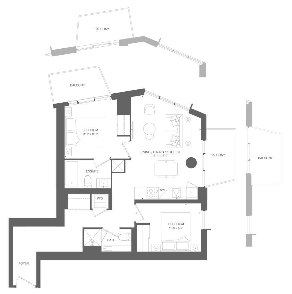 Kipling Station Condos · 2 bed — photo 2