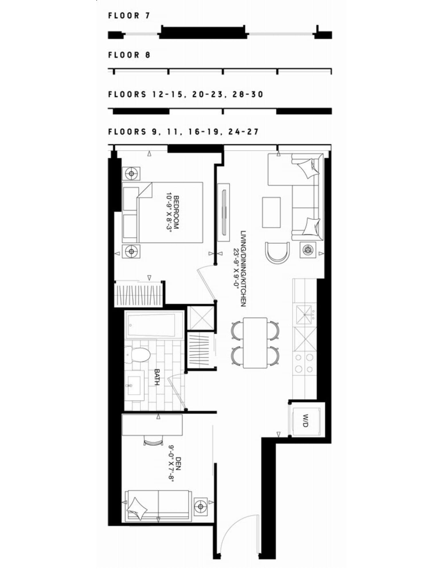 The Goode Condos · 1 bed + den — photo 2