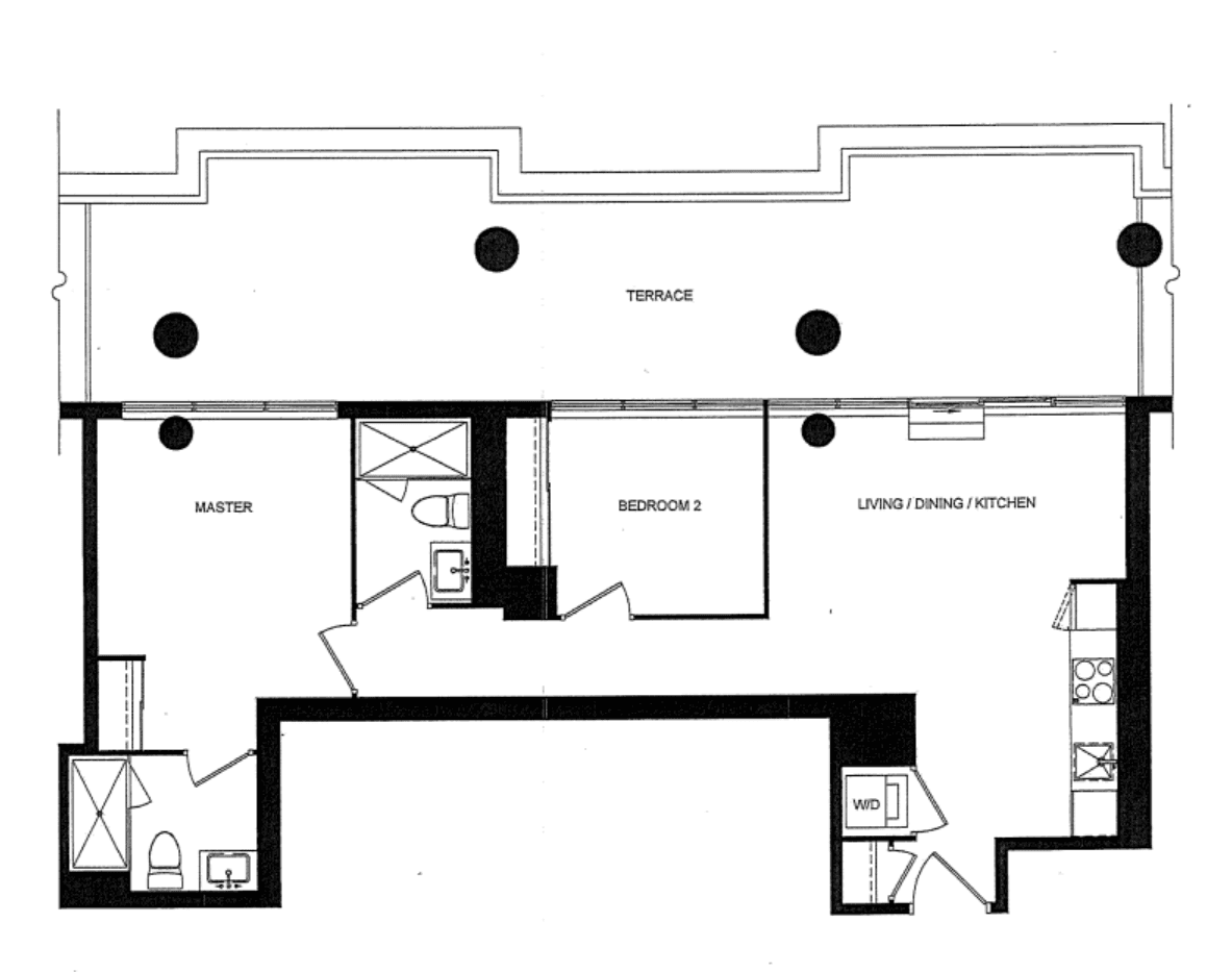 One Crosstown · 2 bed — photo 2