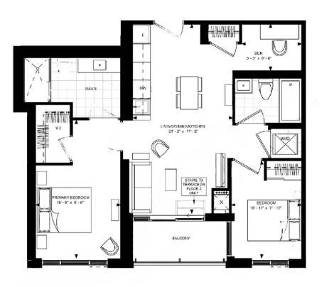 Plaza On Yonge · 2 bed + den — photo 2