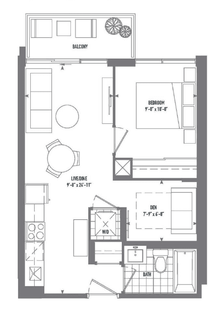 75 James Condos · 1 bed + den — photo 2