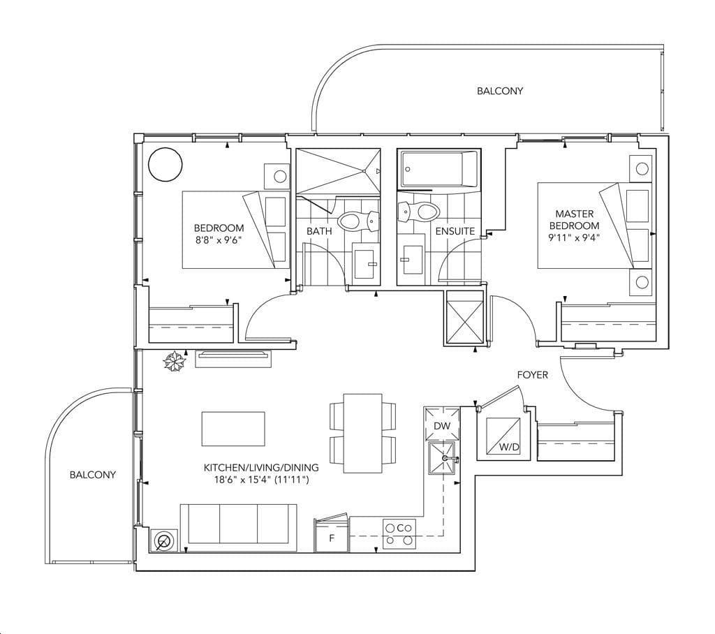 Grand Festival Tower D · 2 bed — photo 2