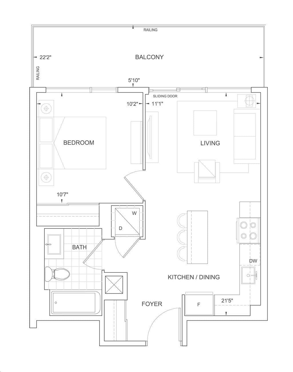 Fifth at Charisma Condos · 1 bed — photo 2