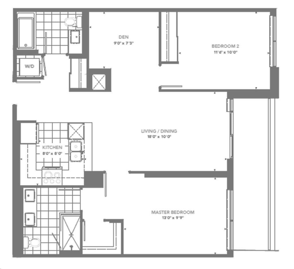 Pinnacle Toronto East · 2 bed + den — photo 2