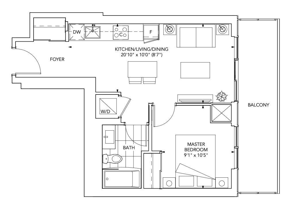 Grand Festival Tower D · 1 bed — photo 2