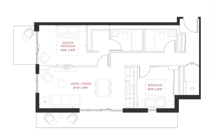 Merge Condos · 2 bed — photo 2