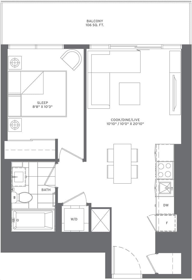 M City 3 · 1 bed — photo 2