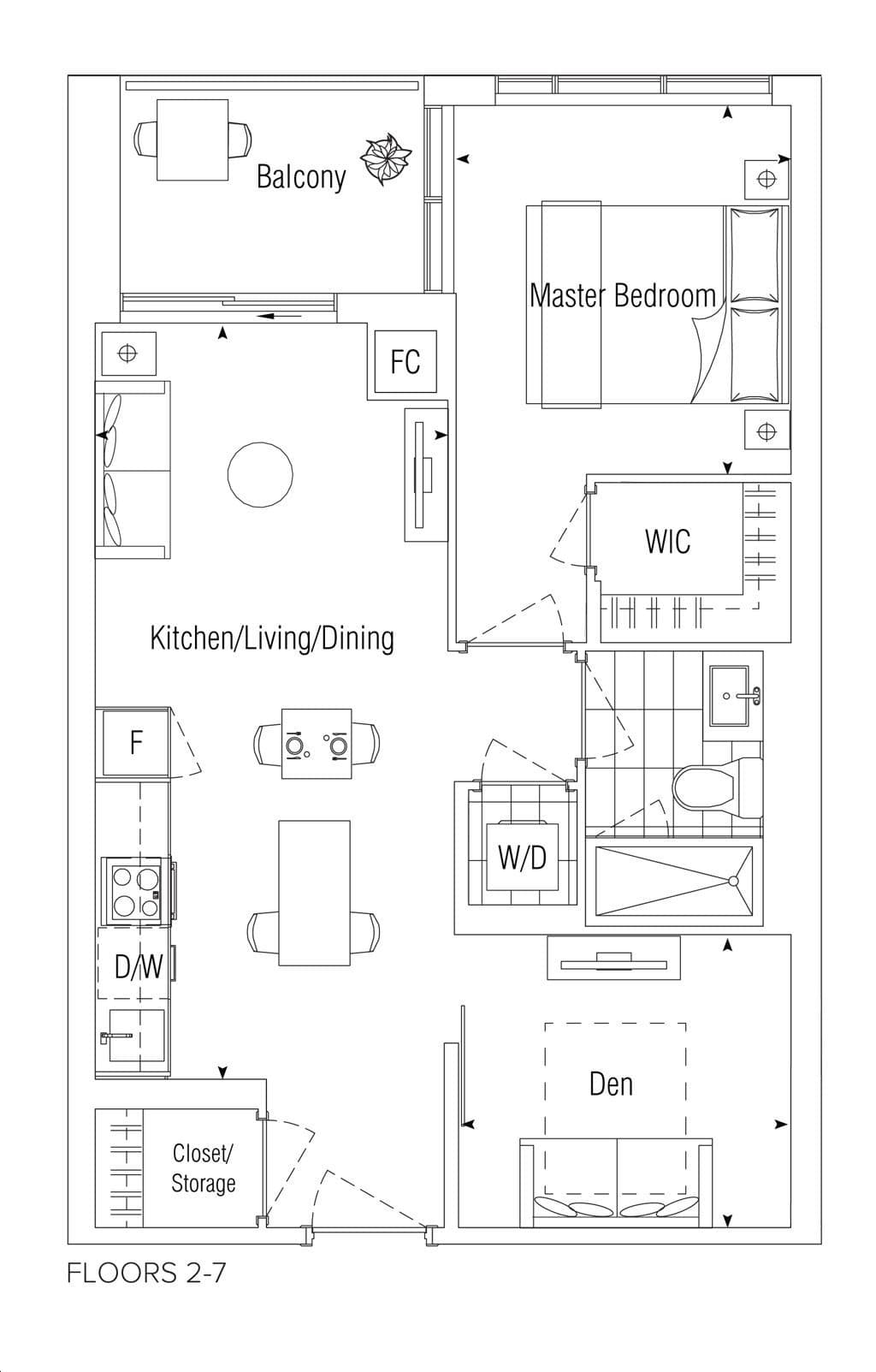 625 Sheppard Condos · 1 bed + den — photo 2