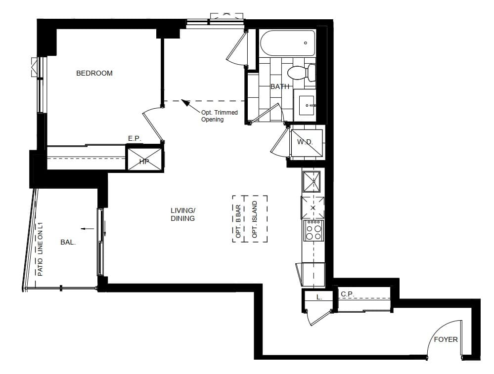 The Saw Whet · 1 bed + den — photo 2
