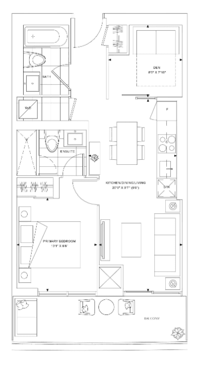 The Whitfield Condos · 1 bed + den — photo 2