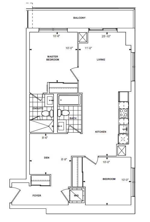 Joy Station B · 2 bed + den — photo 2