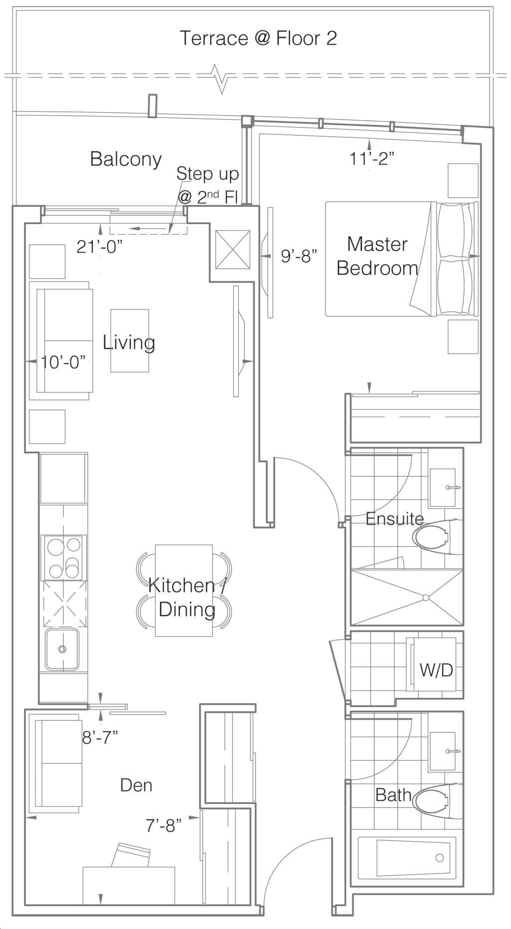 Promenade Park B · 1 bed + den — photo 2