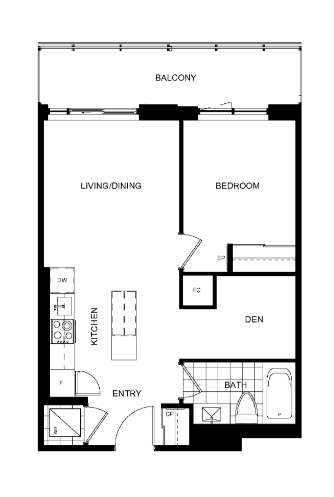 Daniels MPV 2 · 1 bed + den — photo 2