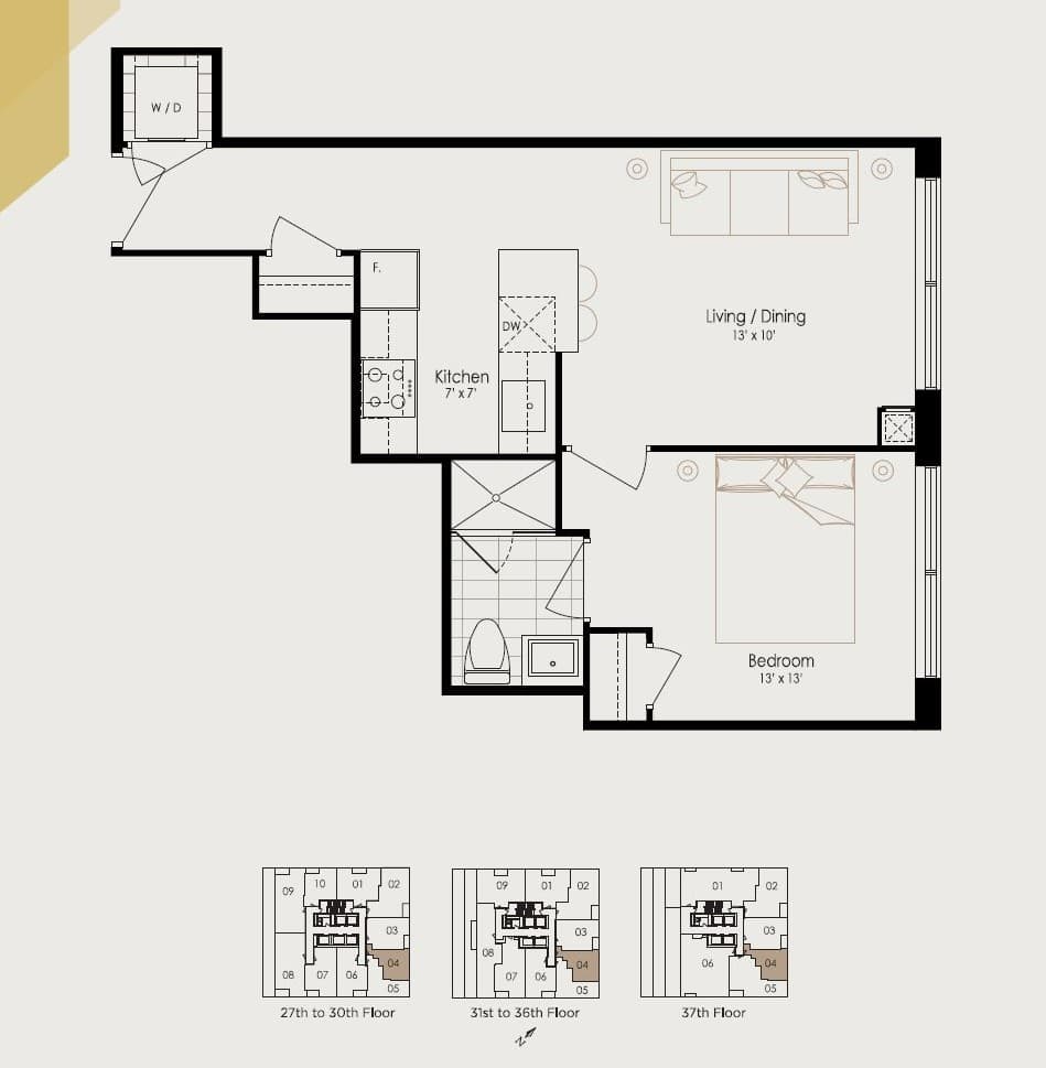 Edge Towers 1 · 1 bed — photo 2