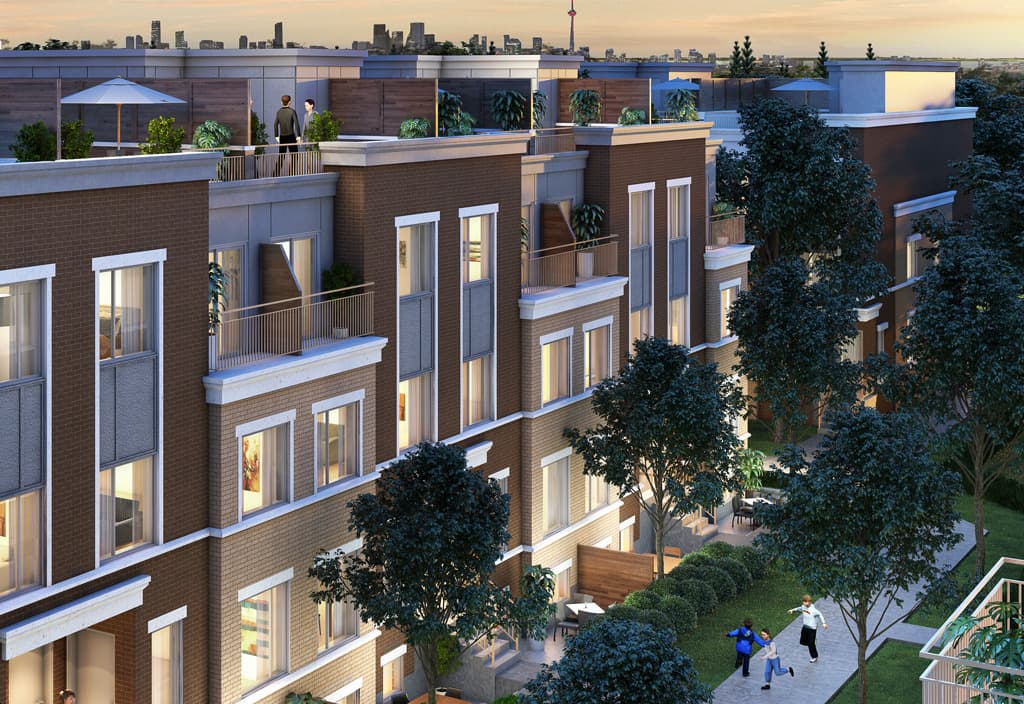 Lake and Town rendering