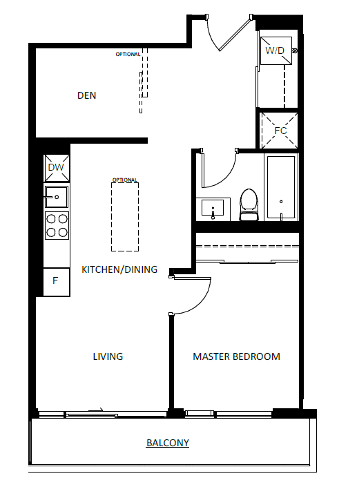 Arte Condos · 1 bed + den — photo 2