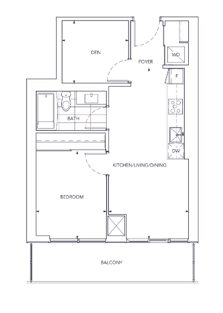 Festival · 1 bed + den — photo 2