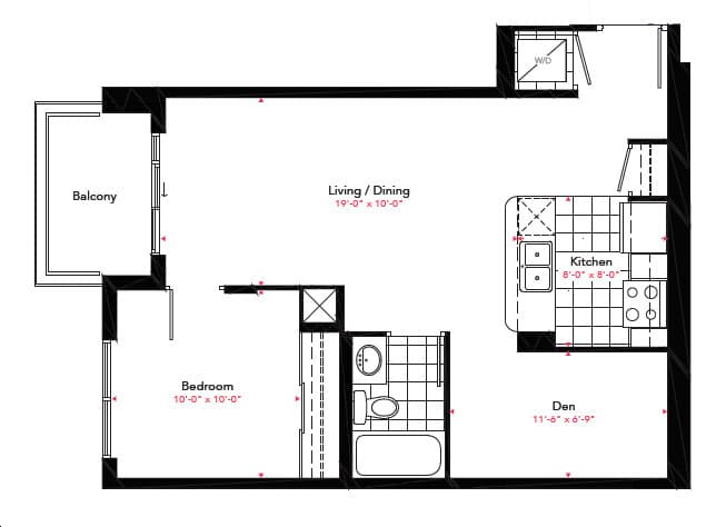 Gemma Condos · 1 bed + den — photo 2