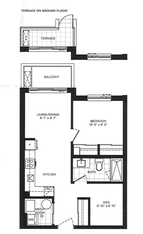 OMG 2 · 1 bed + den — photo 2