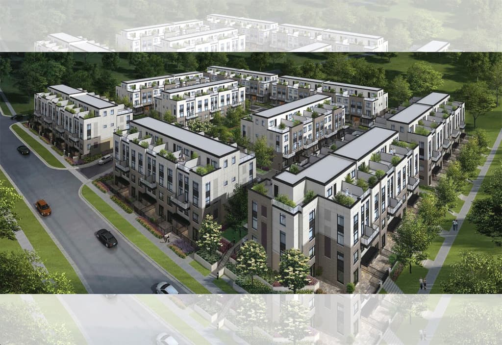 The Crawford Urban Towns rendering