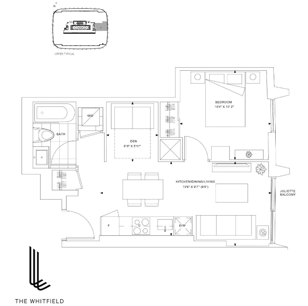 The Whitfield Condos · 1 bed + den — photo 2