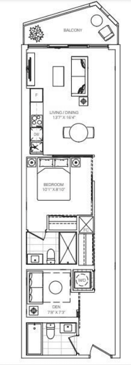 Untitled Toronto · 1 bed + den — photo 2