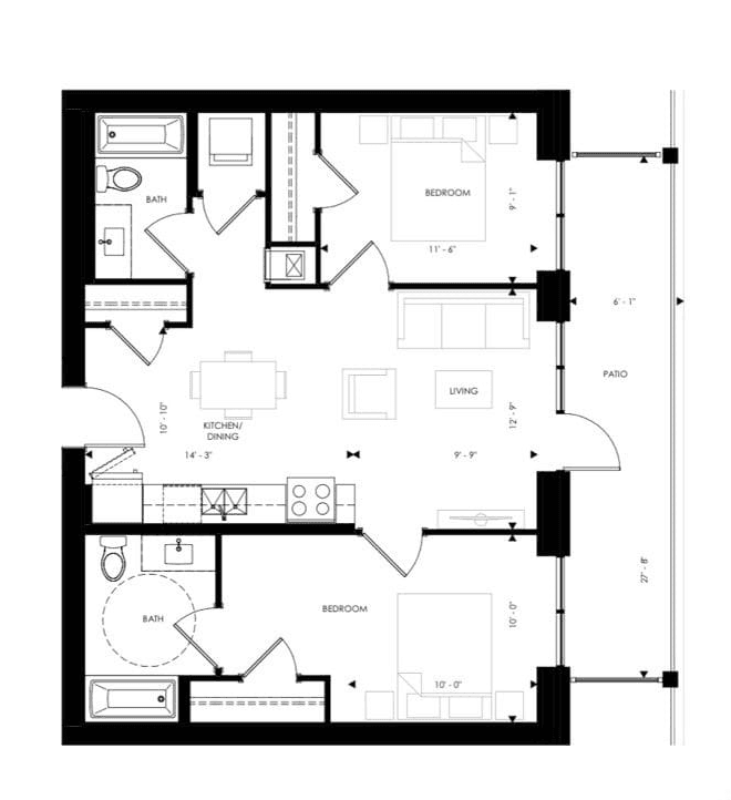 West Peak Condos · 2 bed — photo 2