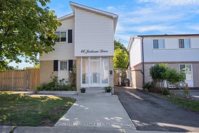 Detached at 46 Jackman Drive, Brampton, ON L6S 2L9