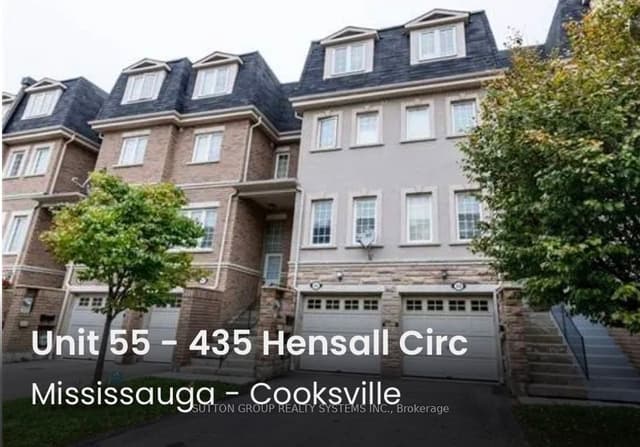 Condo Townhouse at 435 Hensall Circle 55, Mississauga, ON L5A 4P1