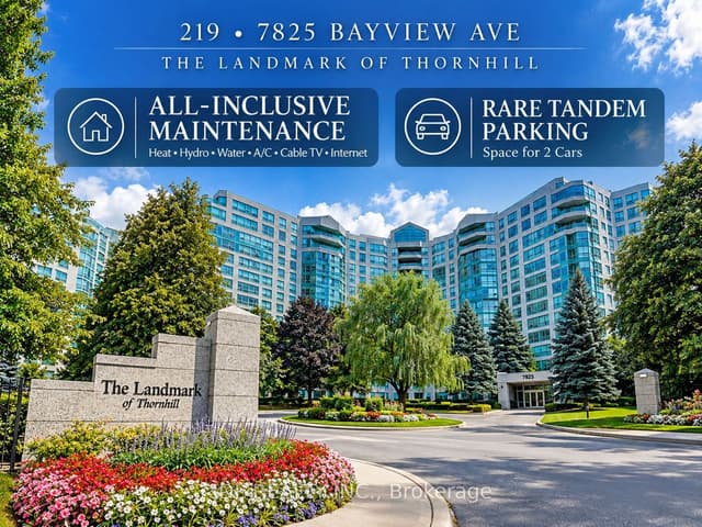 Condo Apartment at 7825 Bayview Avenue 219, Markham, ON L3T 7N2