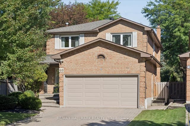Detached at 40 Colonel Butler Drive, Markham, ON L3P 6B4