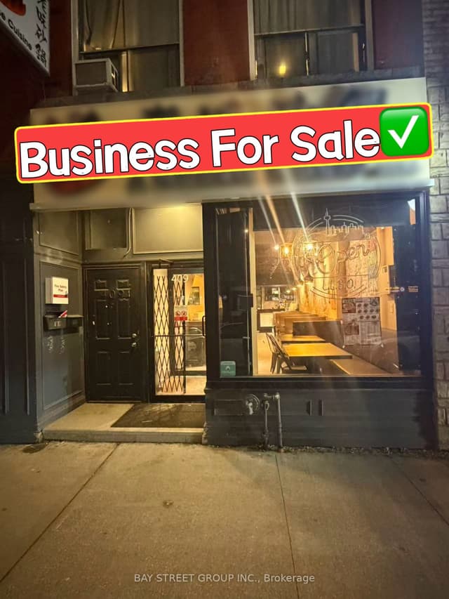 Sale Of Business at 409 Spadina Avenue, Toronto, ON M5T 2G6, Toronto C01