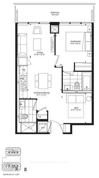 Suite 2505 · Floor 25, Unit 2505 · 195 Redpath Ave Ave