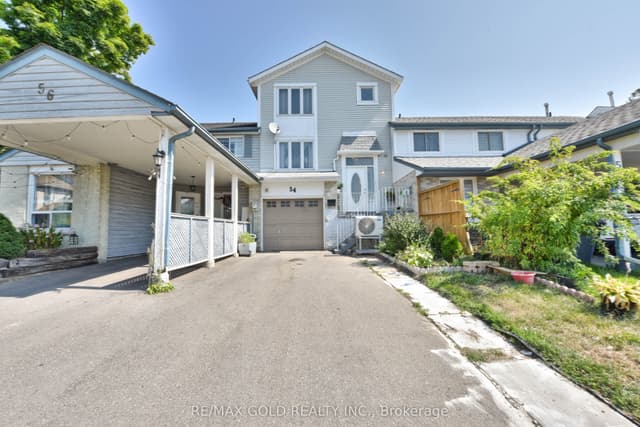 Att/Row/Townhouse at 54 Nottawasaga Crescent, Brampton, ON L6Z 1B9