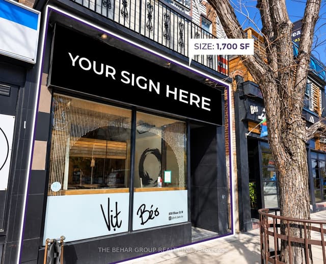 Sale Of Business at 858 Bloor Street W, Toronto, ON M6G 1M2, Toronto W02