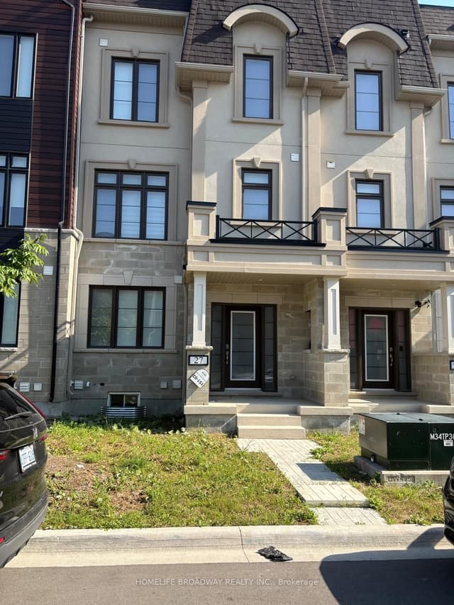 Att/Row/Townhouse at 27 William Shearn Crescent, Markham, ON L6C 3J3