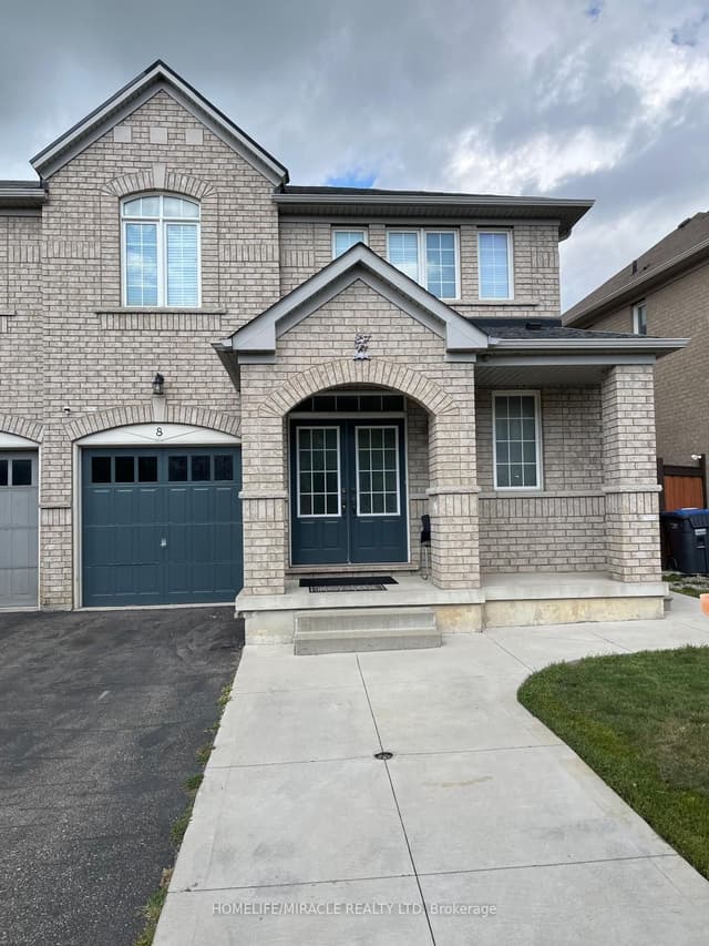Semi-Detached at 8 Sculptor Street, Brampton, ON L6P 3H5