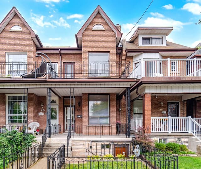 Att/Row/Townhouse at 28 SYMINGTON Avenue, Toronto, ON M6P 3W1, Toronto W02