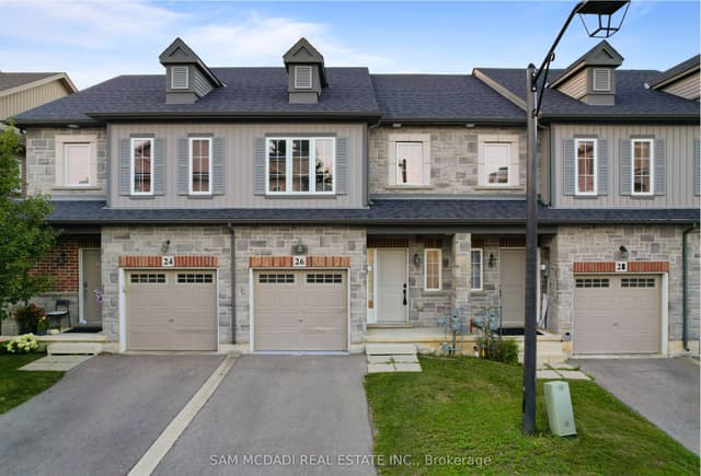 Att/Row/Townhouse at 26 Dayman Drive, Hamilton, ON L9K 0J9