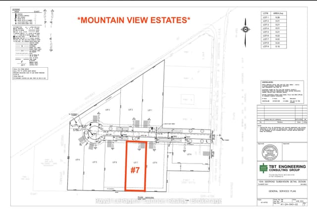 Detached at Lot #7 Mountain View Dr., Thunder Bay, ON P7J 1E2